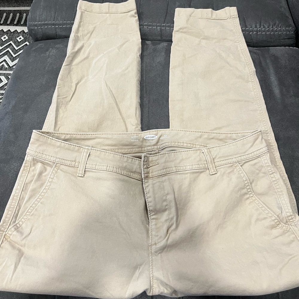 Old navy tan pants size 12 short